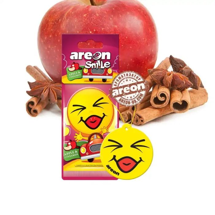 خوشبو کننده خودرو آرئون مدل Smile Apple & Cinnamon