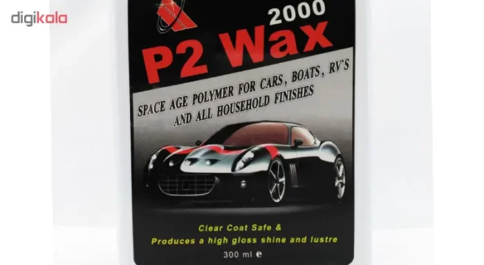 واکس و شیر پولیش بدنه خودرو P2 کد 2000 حجم 300 میلی لیتر