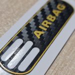برچسب خودرو طرح ایربگ کد 10806B مناسب برای پژو 206