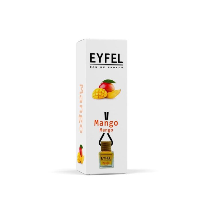 خوشبوکننده هوا خودرو ایفل مدل انبه و کارامل کد Mango-Caramelحجم 10 میلی لیتر بسته 2 عددی