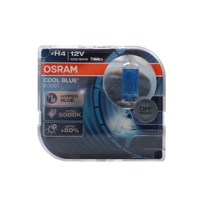 لامپ هالوژن خودرو اسرام مدل H4 12V 10090W بسته دو عددی