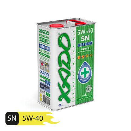 روغن موتور اکسادو مدل 5W-40 SN Extra Drive حجم 4 لیتر