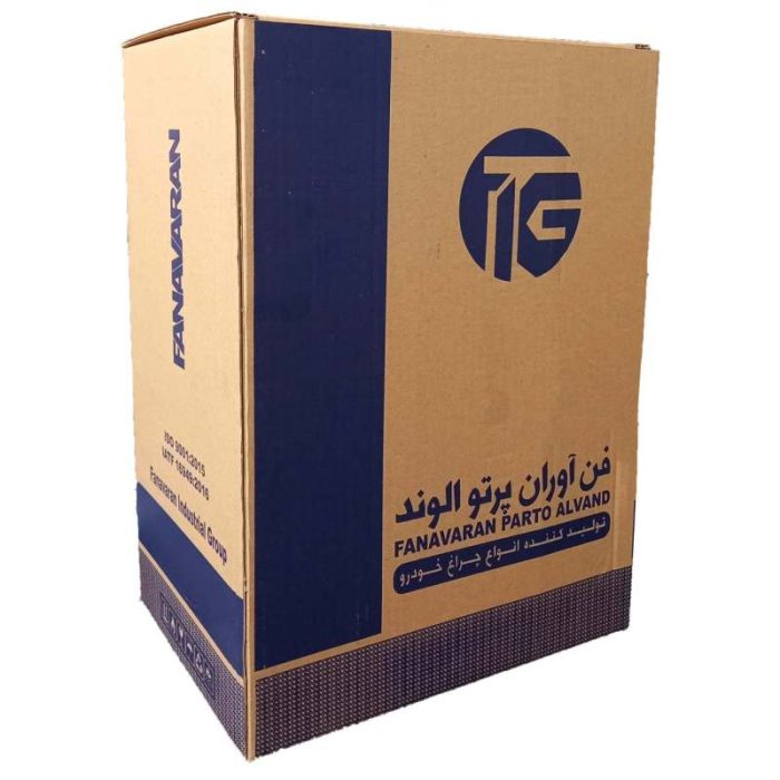 چراغ مه شکن جلو خودرو فن آوران پرتو الوند مدل YM110 مناسب برای پژو پارس بسته دو عددی