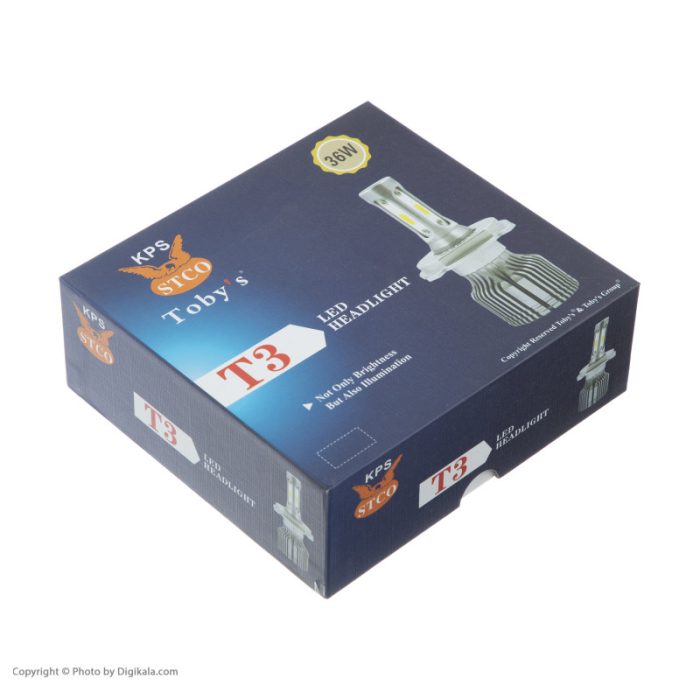 لامپ هدلایت خودرو توبیز مدل T3H1 بسته 2 عددی