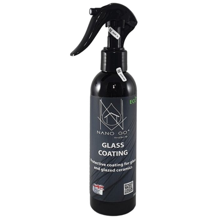اسپری نانو سرامیک و آبگریز شیشه خودرو نانوگو مدل GLASS-GOATING حجم 250 میلی لیتر