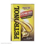روغن موتور خودرو پترونول مدل سوپر 12000 SAE 20W-50 ظرفیت 4 لیتر