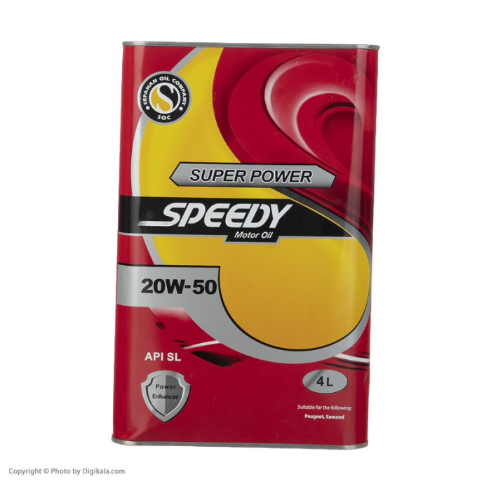 روغن موتور اسپیدی مدل Super Power 20W-50 حجم 4 لیتر