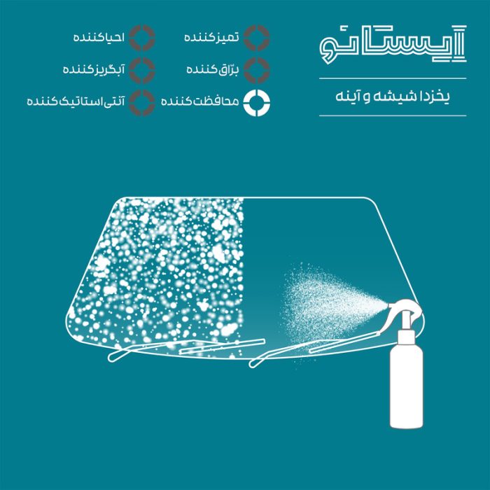 اسپری یخ‌زدا شیشه و آینه خودرو ایستانو مدل DT-04 حجم 250 میلی لیتر
