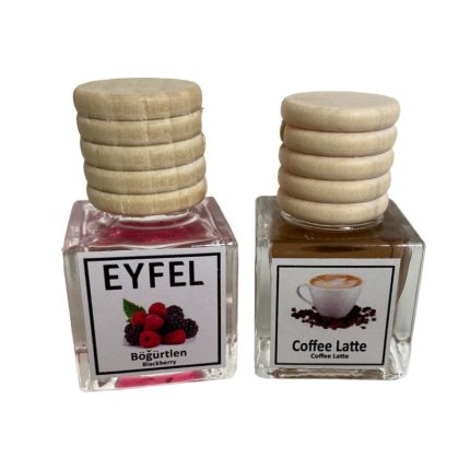 خوشبوکننده هوا خودرو ایفل مدل کافه لته و شاتوت کد Coffe Latte-Blackberry حجم 10 میلی‌ لیتر بسته 2 عددی