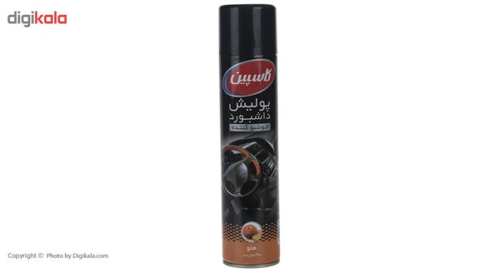 اسپری پولیش داشبورد خودرو کاسپین مدل Peach حجم 300 میلی‌ لیتر
