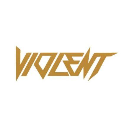 برچسب شیشه خودرو طرح VIOLENT کد Sv002T