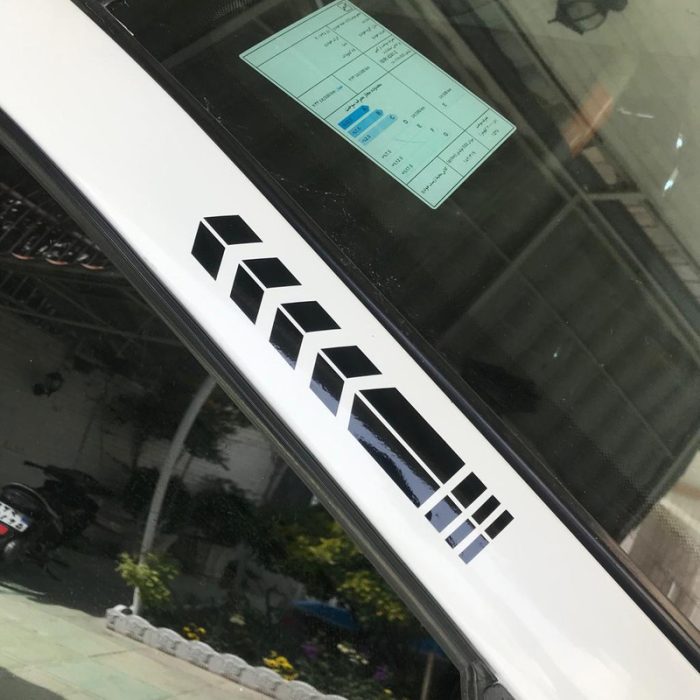 برچسب بدنه خودرو مهدیار طرح Arrows کد SM116 M بسته دو عددی
