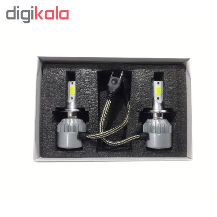 لامپ هدلایت خودرو مدل C9H4 بسته دو عددی
