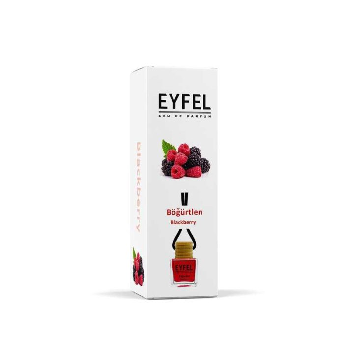 خوشبوکننده هوا خودرو ایفل مدل انبه و شاتوت و لوندر کد Mango-Blackberry-Lavender حجم 10 میلی لیتر بسته 3 عددی