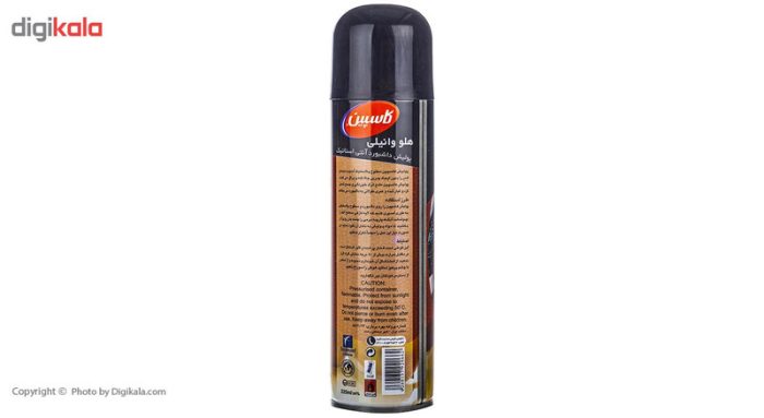 اسپری پولیش داشبورد خودرو کاسپین مدل Peachy Vanilla حجم 225 میلی‌ لیتر