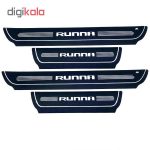 برچسب پارکابی خودرو کد SK044 مناسب برای رانا مجموعه 4 عددی