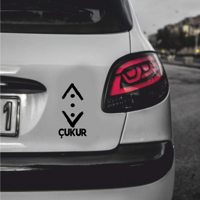 برچسب بدنه خودرو ماتریسیو طرح چوکور گودال cukur کد 133