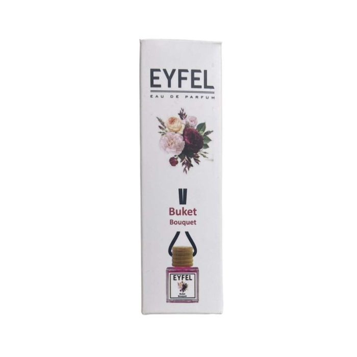 خوشبوکننده هوا خودرو ایفل مدل دسته گل و جنگل استوایی کد Bouquet-Tropic Forest حجم 10 میلی‌ لیتر بسته 2 عددی
