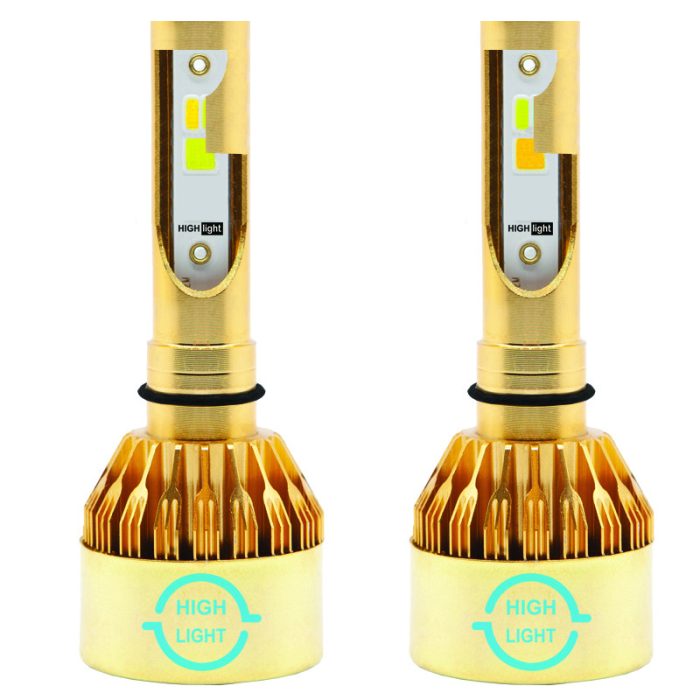 لامپ هدلایت خودرو مدل D9+H4 سه رنگ بسته 2 عددی