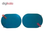 برچسب و محافظ ضد آب شیشه آینه خودرو مدل dan303 بسته دو عددی