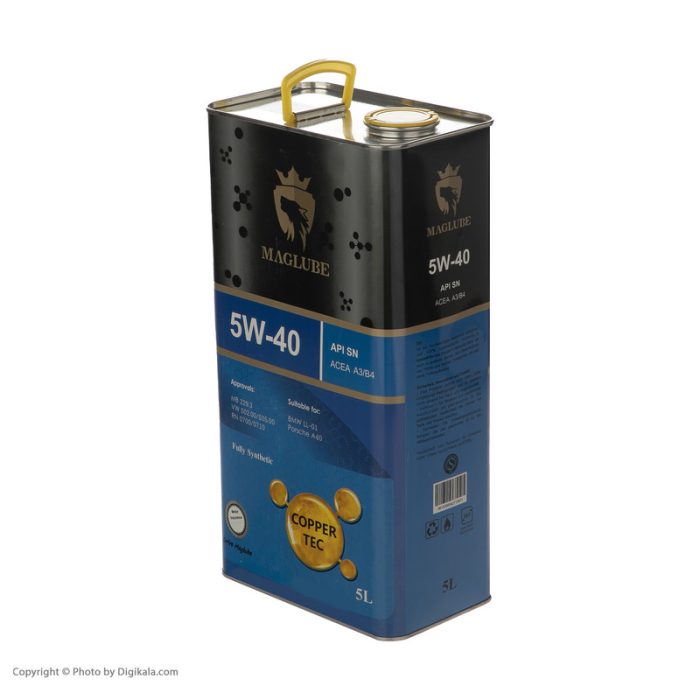 روغن موتور خودرو مگلوب مدل COPPER TEC SN 5W40 حجم 5 لیتر