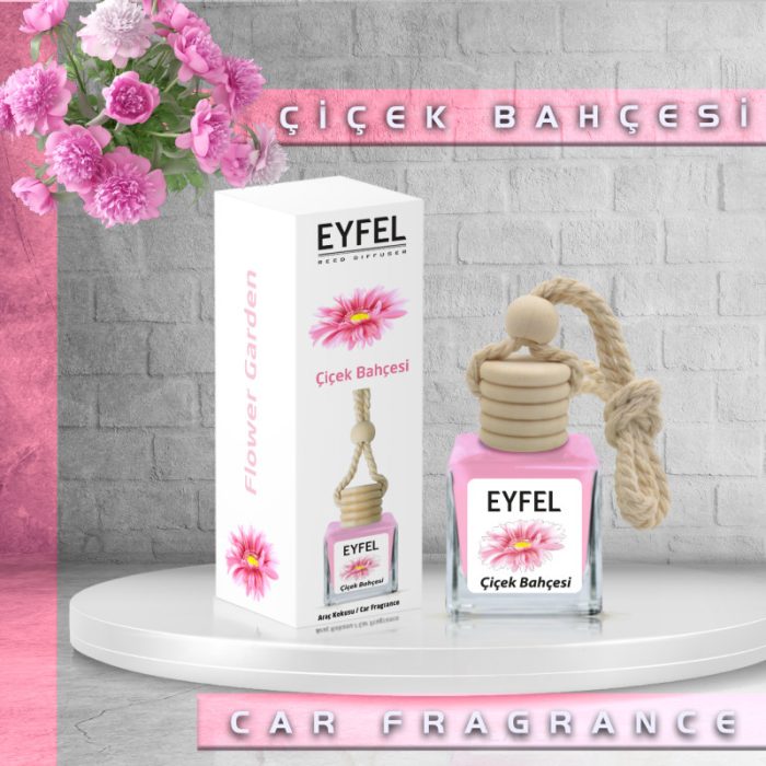 خوشبو کننده خودرو ایفل مدل اقیانوس و گل باغچه کد 02 بسته 2 عددی