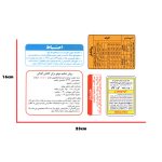 برچسب داخل موتور و سینی فن خودرو کد safa bb2 مناسب برای پراید بسته 5 عددی