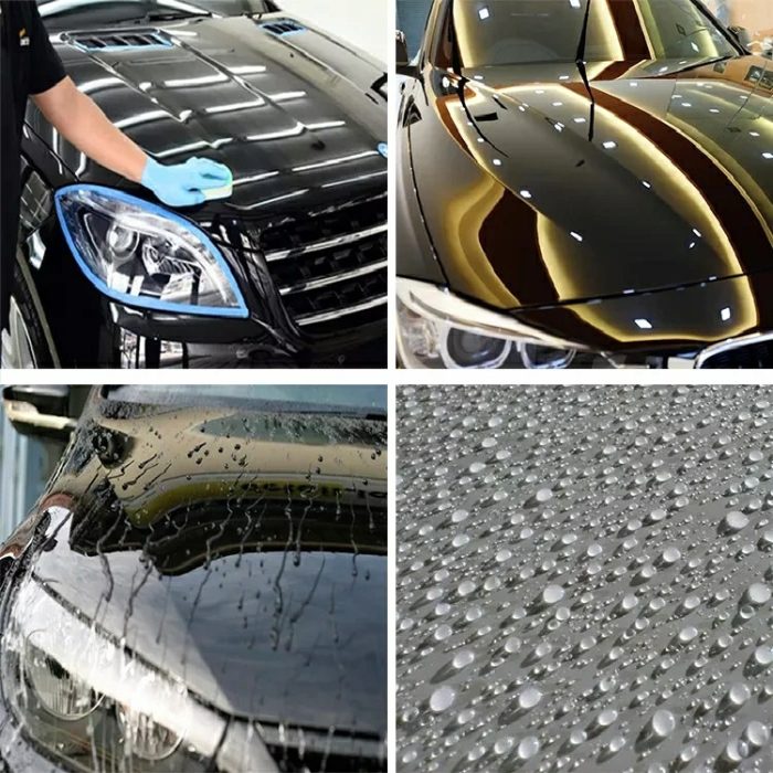 پوشش نانو سرامیک و آبگریز بدنه فوری خودرو نانو گو مدل CAR حجم 250 میلی لیتر بسته 3 عددی