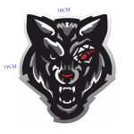 برچسب بدنه خودرو طرح گرگ مدل WOLF001