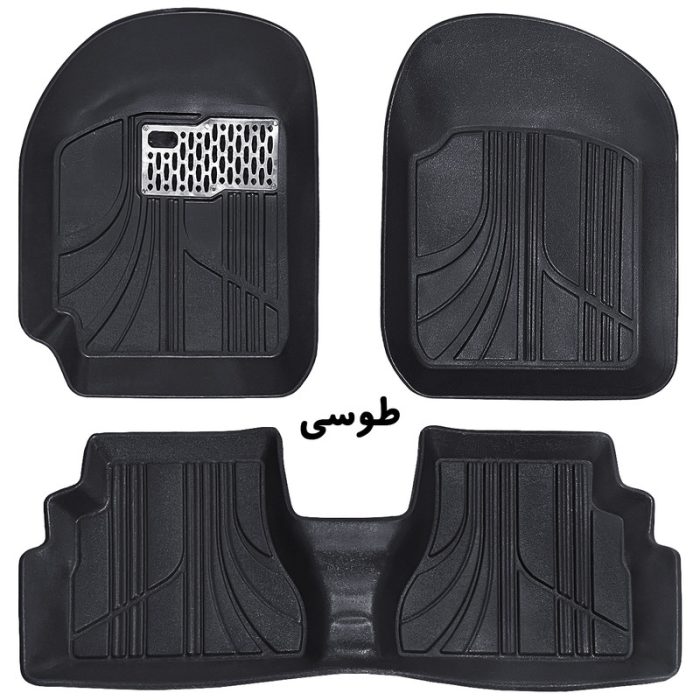 کفپوش سه بعدی خودرو مدل MAX-TZ کد 3+1 مناسب برای کوییک S به همراه کفپوش صندوق خودرو