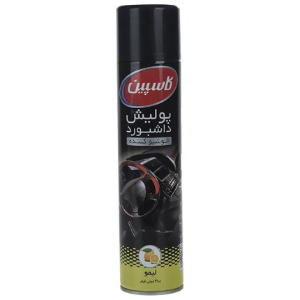 اسپری پولیش داشبورد خودرو کاسپین مدل Lemon حجم 300 میلی‌ لیتر