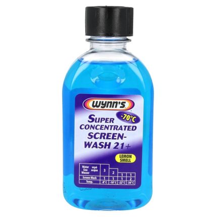 محلول شیشه شوی خودرو وینز مدل super concentrated screen-wash 21 حجم 250 میلی‌ لیتر