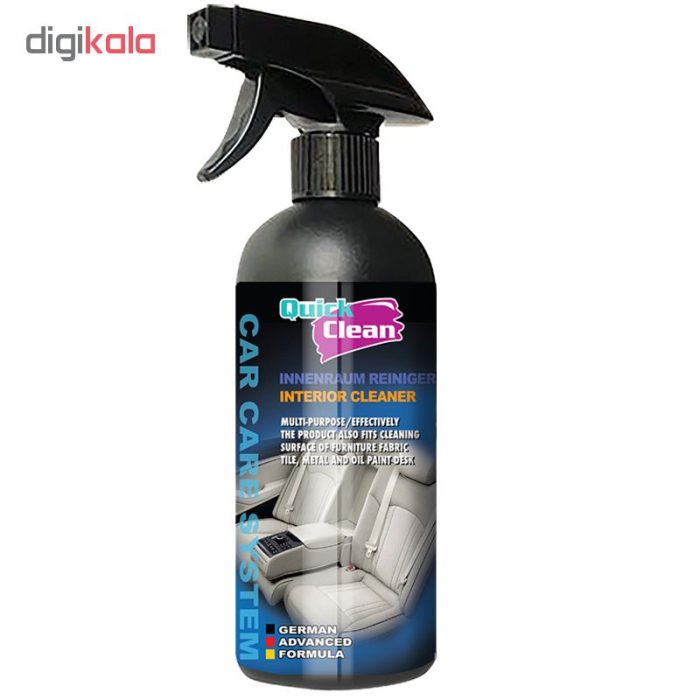 اسپری تمیز کننده داخل خودرو کوئیک کلین کد QC1250 حجم 500 میلی لیتر