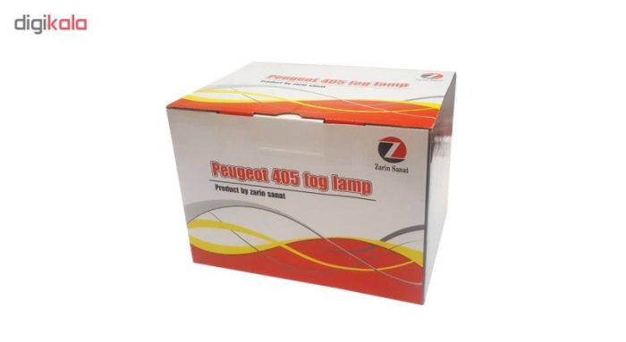 چراغ مه شکن جلو زرین صنعت مدل PG-405 مناسب برای پژو 405