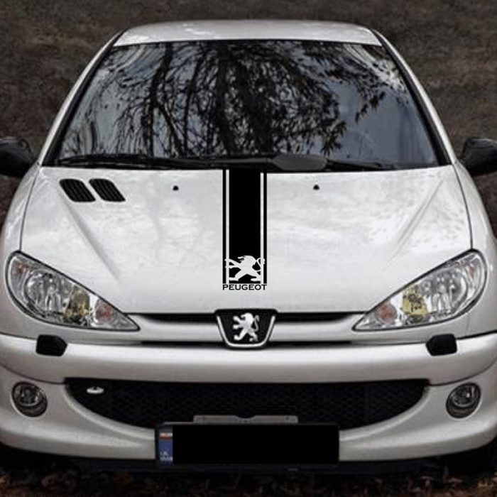 برچسب بدنه خودرو اسپرت غدیر طرح  HOOD CAR کد 04