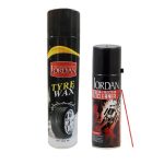 اسپری براق کننده تایر جردن مدل  W 1 حجم 650 میلی لیتر به همراه اسپری انژکتور شوی