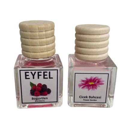 خوشبوکننده هوای خودرو ایفل مدل گل باغچه و شاتوت کد Flower garden-Blackberry حجم 10 میلی‌لیتر بسته 2 عددی