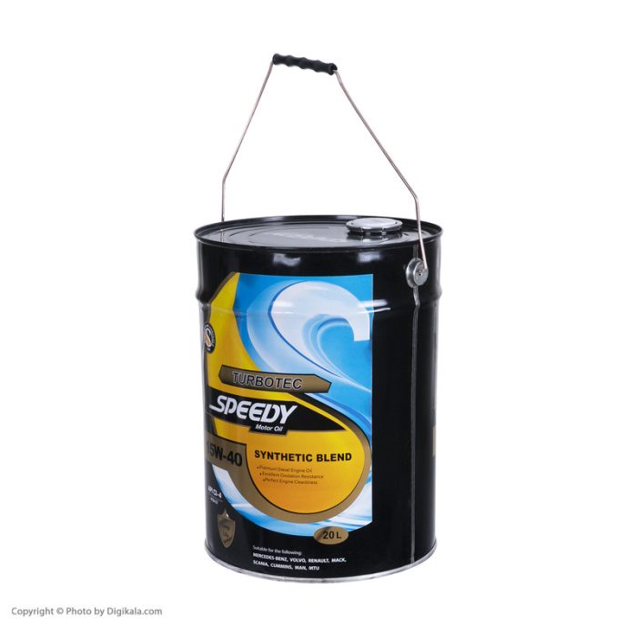 روغن موتور اسپیدی طرح توزیع عادلانه مدل Turbo TEC 15W-40 حجم 20 لیتر