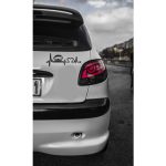 برچسب بدنه خودرو ماتریسیو طرح ضربان قلب ماشین 206 کد M19