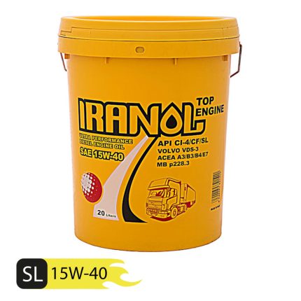 روغن موتور ایرانول طرح توزیع عادلانه مدل Top Engine حجم 20 لیتر
