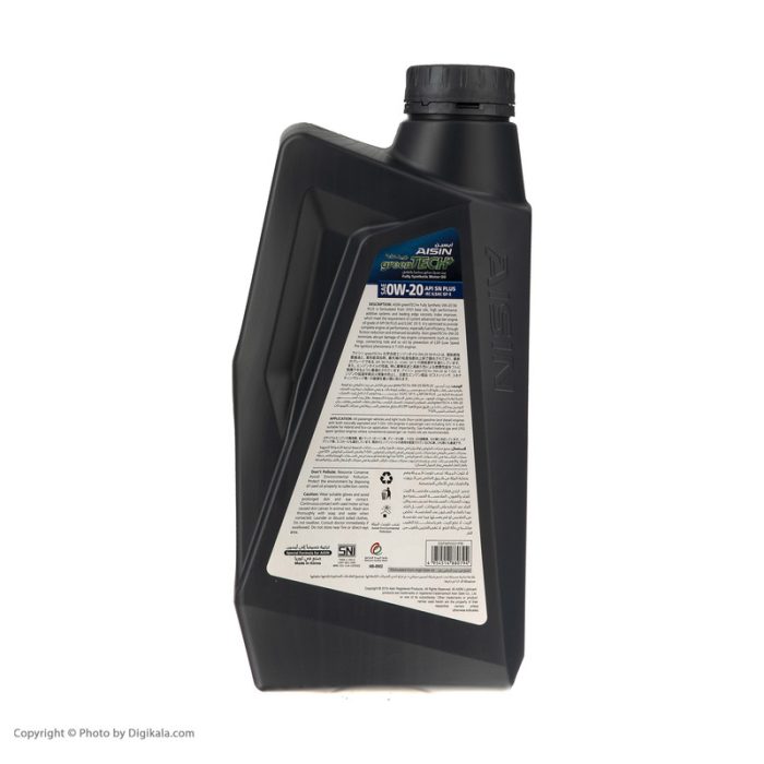 روغن موتور خودرو آیسین مدل 0W-20 SN PLUS حجم 1000 میلی لیتر