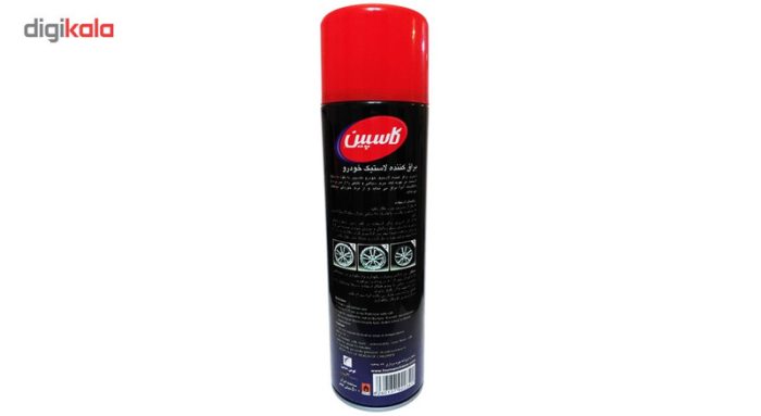 اسپری براق کننده لاستیک خودرو کاسپین مدل Tyre Shine حجم 500 میلی لیتر