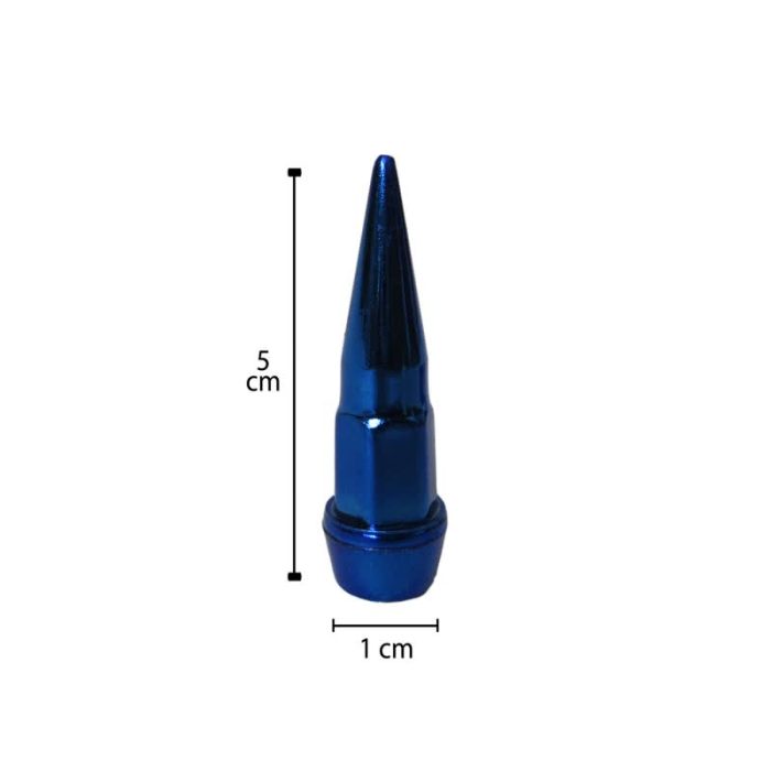 سر والف لاستیک خودرو طرح فشنگ کد BLU100 مجموعه 4 عددی