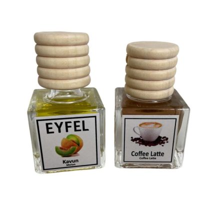 خوشبوکننده هوا خودرو ایفل مدل کافه لته و طالبی کد Coffe Latte-Melon حجم 10 میلی‌ لیتر بسته 2 عددی