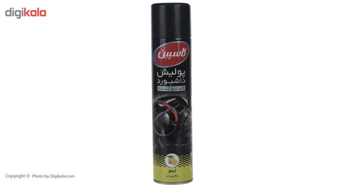 اسپری پولیش داشبورد خودرو کاسپین مدل Lemon حجم 300 میلی‌ لیتر