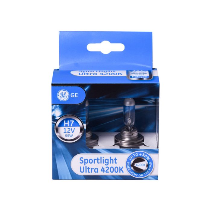 لامپ خودرو جنرال الکتریک مدل Sportlight Ultra کد H7 بسته 2 عددی