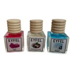 خوشبوکننده هوا خودرو ایفل مدل آدامس و نارگیل و کول واتر کد Gum-Coconut-Cool Water حجم 10 میلی‌ لیتر بسته 3 عددی