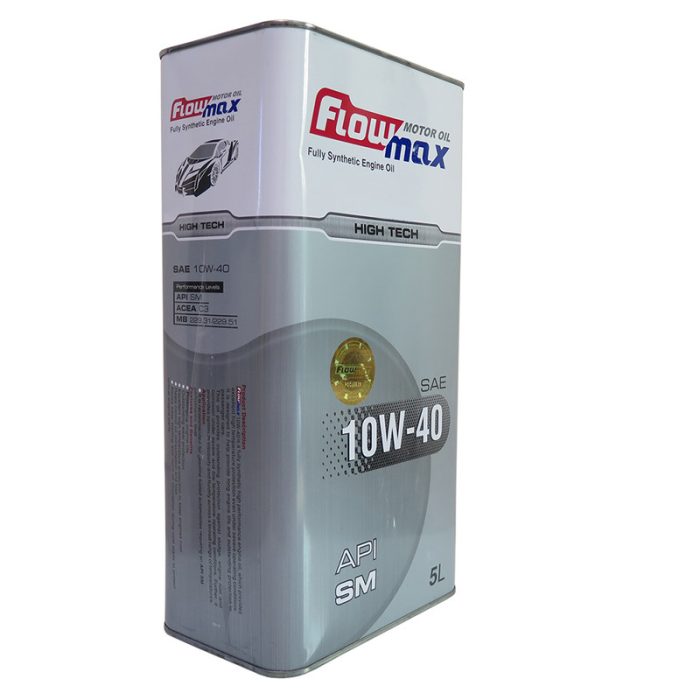 روغن موتور خودرو فلومکس مدل HIGH TECH 10W40-SM حجم 5 لیتر